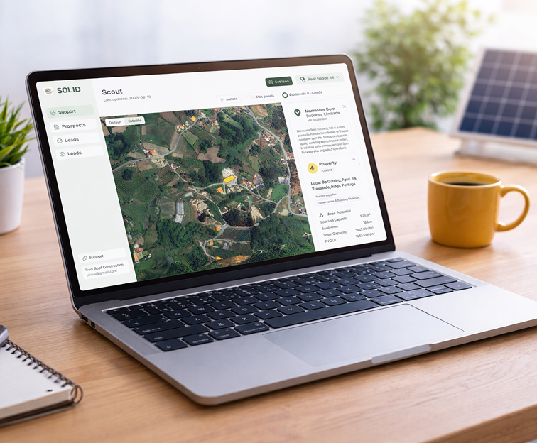Notebook and coffee cup on a desk for planning outreach
